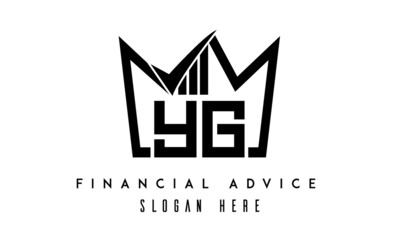 YG financial advice creative latter logo