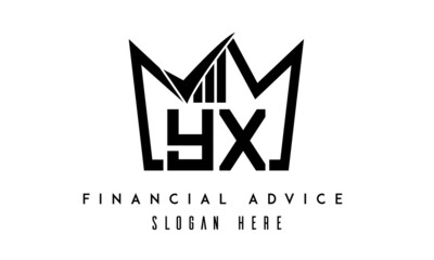 YX financial advice creative latter logo