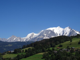Obraz premium Vu sur le Mont blanc