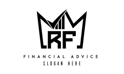 Fototapeta premium RF financial advice creative latter logo