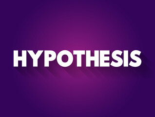 Hypothesis text quote, education concept background