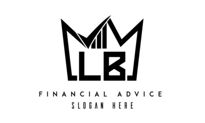 LB financial advice creative latter logo