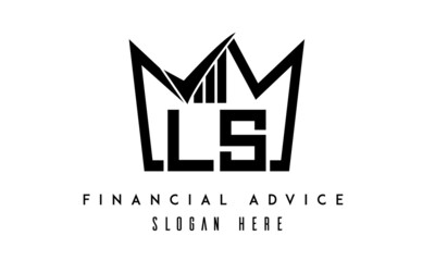 LS financial advice creative latter logo