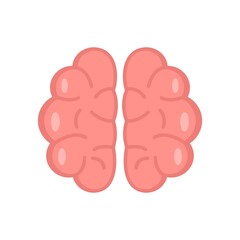 Brainstorming icon flat isolated vector
