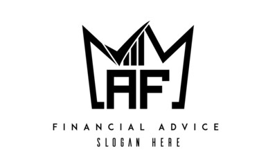AF financial advice creative latter logo