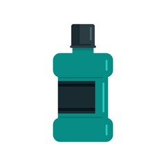Mouthwash icon flat isolated vector