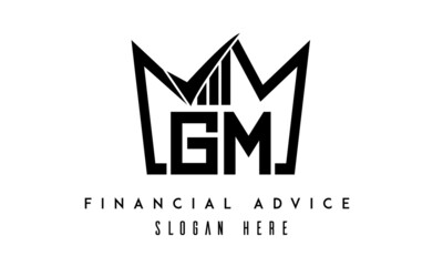 GM financial advice creative latter logo