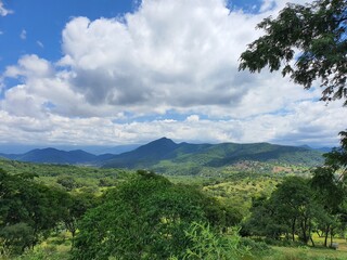 landscape with clouds