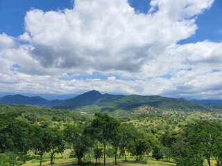 landscape with clouds