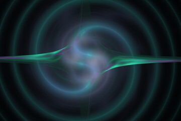 Beautiful Digital Symmetric Fractal - cosmic energy with vibrant flowing lines and soothing pastel colors.