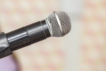 Highlight of an audio microphone at an event