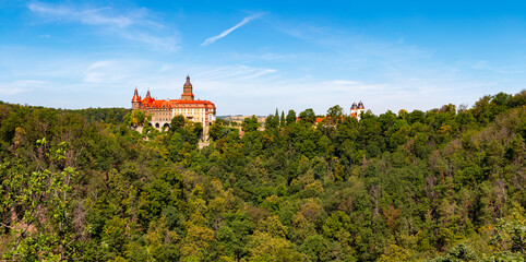 Książ Castle, panorama