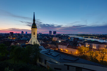 Fototapeta premium St. Martin's cathedral in sunrise, Bratislava, Slovakia