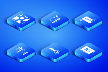 Set Restaurant cafe menu, Cheese, Pizza knife, Ice cream in bowl, Roasted turkey or chicken and Paper financial check icon. Vector