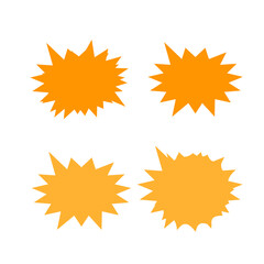 Set of vector starburst, sunburst badges. Starburst isolated icons set
