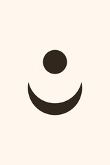 baby nursery moon graphic pattern  icon boho minimalist t shirt ptint element design.