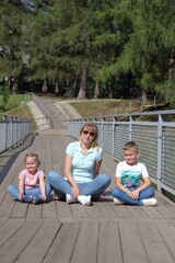 family in the park