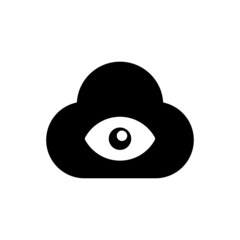 Cloud eye icon