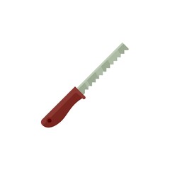 Pruning saw icon flat isolated vector