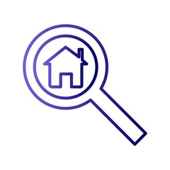 Search Gradient Linear Vector Icon Design