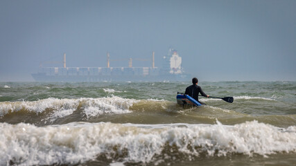 Naklejka premium paddleboard