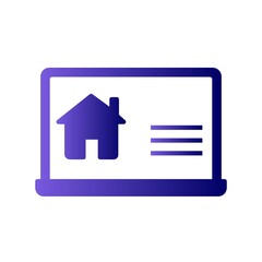 Construction Website Glyph Gradient Linear Vector Icon Design