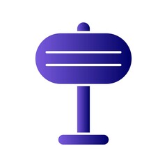 Notice Board Glyph Gradient Linear Vector Icon Design