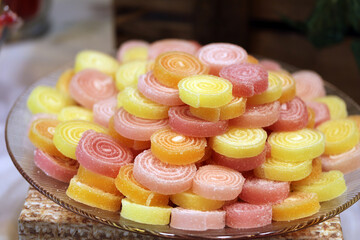 delicias turcas y árabes de gominola y caramelo dulce