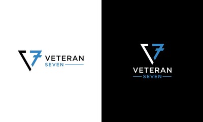 V7 Abstract initial monogram letter alphabet logo design