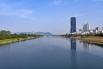 Donau city cityscape Vienna Austria