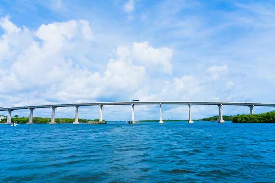 A Wabasso Causeway Bridge over Indian River, Florida