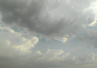 Naklejka na ściany i meble Sky with clouds background, nature photography, beautiful day scenery view