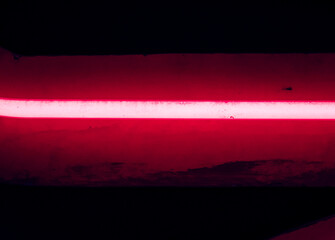 Close-up of a neon tube, neon light detail.
