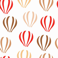 Balloons seamless pattern