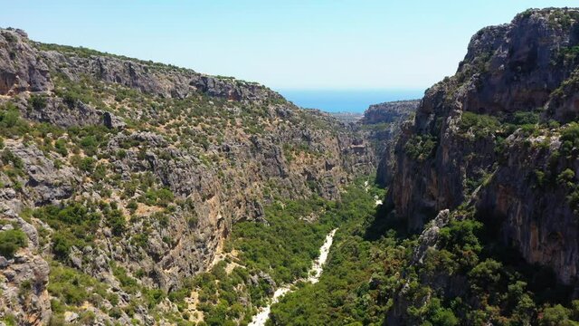 Beautiful canyon near MAn of Rock in Mersin - Turkey.