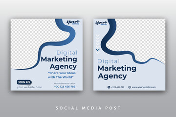 Creative digital marketing social media post design