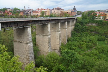 Novoplanovy bridge over the canyon of the Smotrych river in the city of Kamenets-Podolsky.
