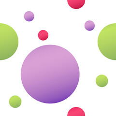 Colorful circle sphere buble seamless texture pattern illustration.