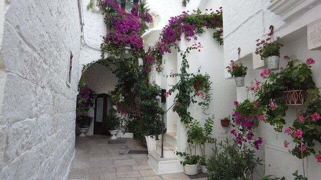 Scenic sight in the little town of Cisternino, Province of Brindisi, Apulia (Puglia), Italy.