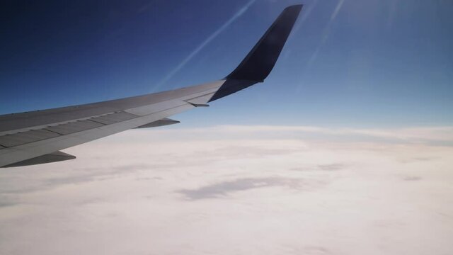moscow new york flight window 4k timelapse russia