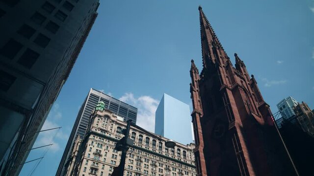 broadway buildings 4k timelapse from new york