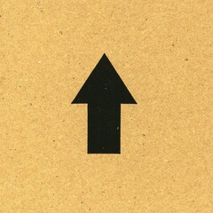 up arrow on paper