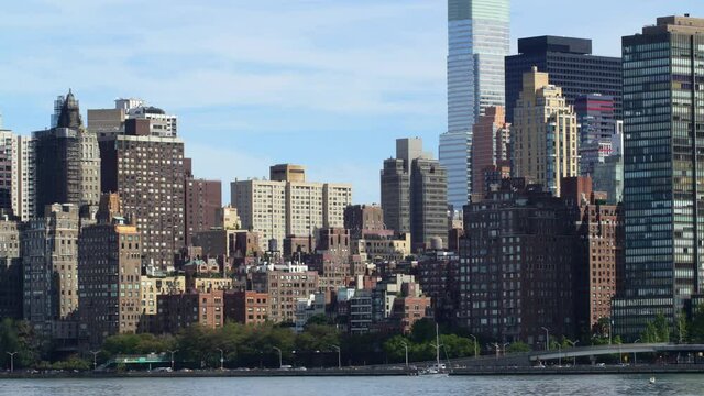 east side manhattan day light block 4k timelapse from new york