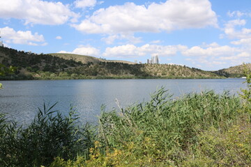 Fototapeta na wymiar Beautiful view of Eymir lake in Ankara, Turkey.
