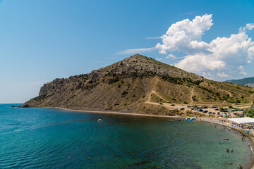 The Republic of Crimea. July 11, 2021. Mount Alchak near the city of Sudak.
