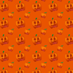 Pattern halloween pumpkin concept design