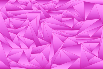 Pink polygonal shape. Beautiful gradient. 