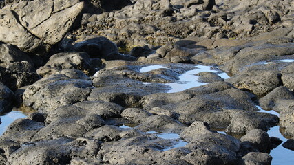 Fototapeta premium sea, sky and land come together to create these wonders of landscape