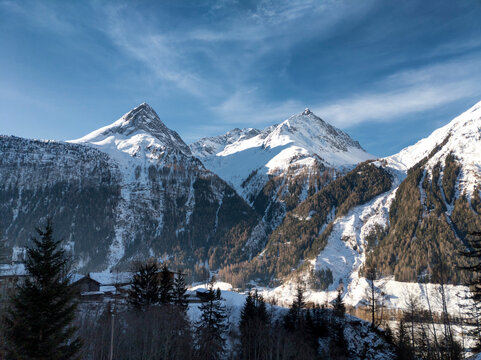 Winter landscape in &Ouml;tztal (Austria)