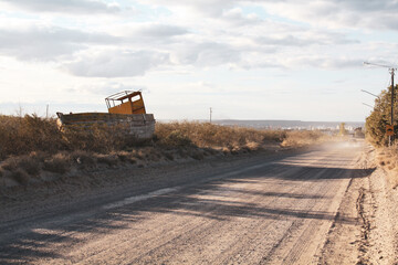 Ship Ruin in the Patagonia Desert